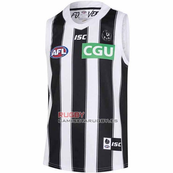 Camiseta Collingwood Magpies AFL 2019 Blanco Negro